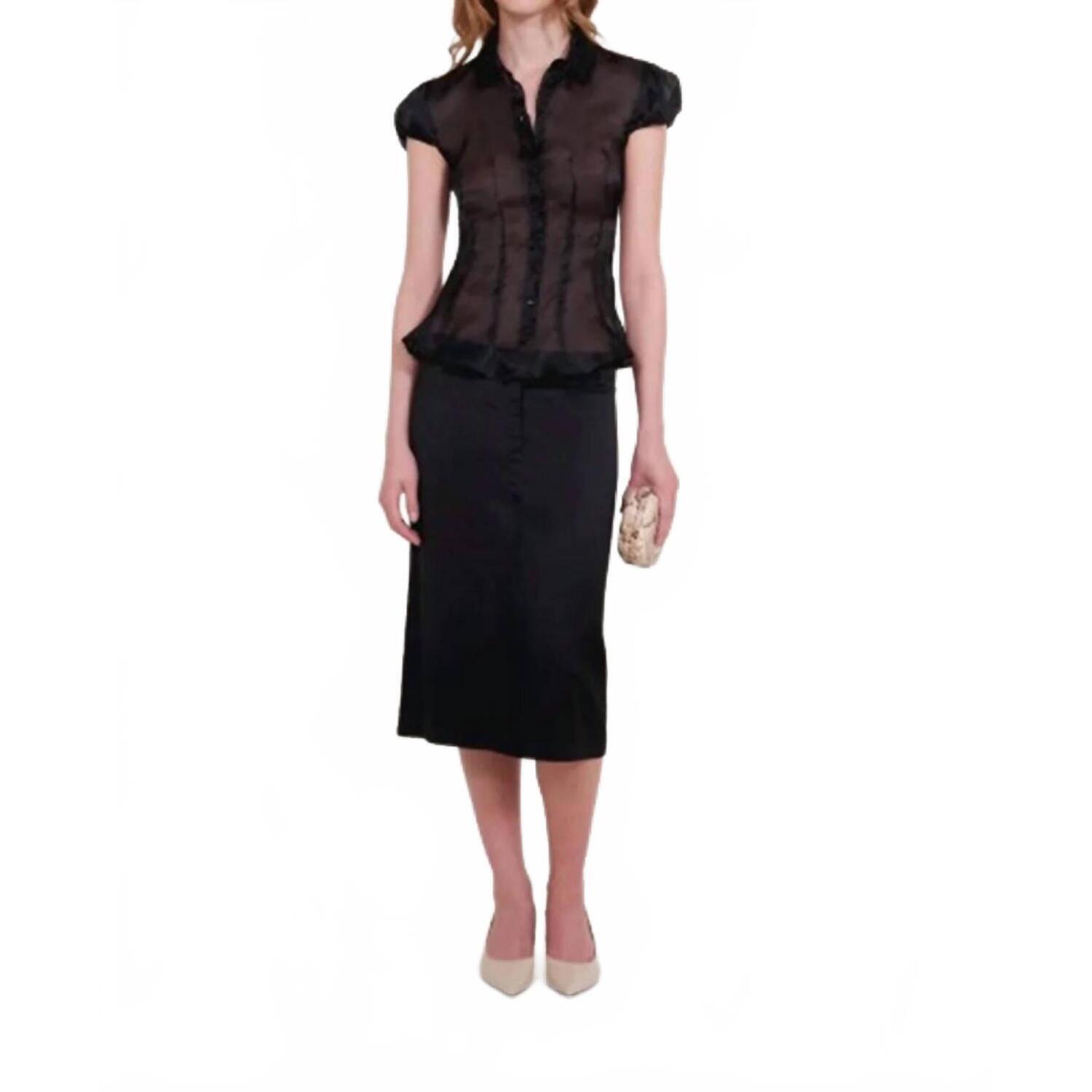 New Alfie Erin Midi Skirt In Black